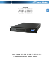 PowerWalker VFI 3000 RM LCD El manual del propietario