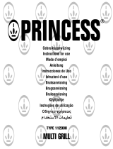 Princess 112338 silver multi grill El manual del propietario