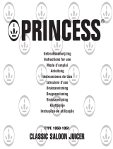 Princess 201950 Classic Saloon Juicer El manual del propietario