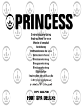 Princess 565780 Foot Spa DeLuxe El manual del propietario