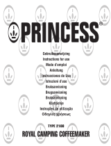 Princess Camping Coffeemaker Easy El manual del propietario