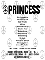 Princess Classic Kettle Roma 1L El manual del propietario