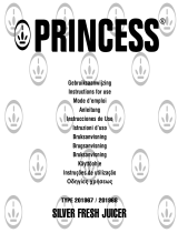 Princess Silver Fresh Juicer Instrucciones de operación