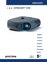Proxima ASA UltraLight X350 Manual de usuario