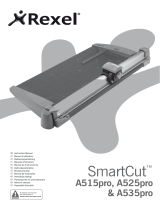 Rexel Smartcut Pro Trimmer A535 A2 30 Sheets - Color: Silver Manual de usuario
