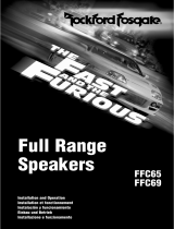 Rockford Fosgate Fast and Furious FFC69 Manual de usuario