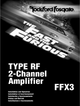 Rockford Fosgate FFX3 Manual de usuario