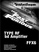 Rockford Fosgate FFX6 Manual de usuario