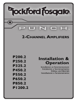 Rockford Fosgate Punch P400-2 Manual de usuario