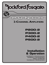 Rockford Fosgate Punch P400-2 Manual de usuario