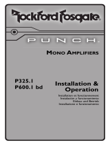 Rockford Fosgate Punch P600.I bd Manual de usuario