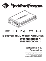 Rockford Fosgate PBR500X1 Manual de usuario