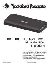 Rockford Fosgate Prime R1000-1D Manual de usuario