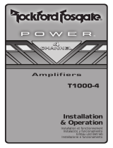 Rockford Fosgate T1000-4 Manual de usuario