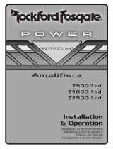 Rockford Fosgate Power T1000-1bd CP Manual de usuario