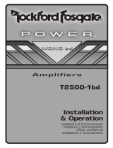 Rockford Fosgate t2500 1bd Manual de usuario