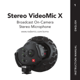 RODE Microphones SVMX Stereo Video Mic-X Broadcast Stereo Microphone Manual de usuario