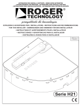 Roger Technology 230v Set H21/510 Guía de instalación