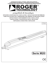 Roger Technology 230v KIT M20/342 Guía de instalación