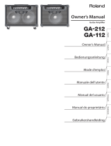 Roland GA-112 Manual de usuario