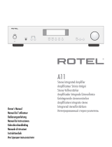 Rotel A11 Tribute El manual del propietario