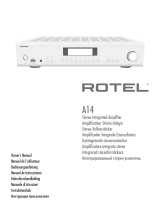 Rotel A14 El manual del propietario