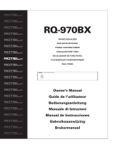 Rotel RQ-970BX Manual de usuario