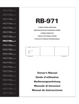 Rotel RB-971 Manual de usuario