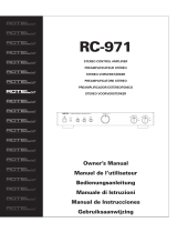 Rotel RC-971 Manual de usuario