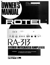 Rotel RA-313 El manual del propietario