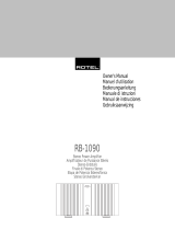 Rotel RB-1090-3 Manual de usuario