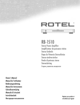 Rotel RB-1510 El manual del propietario