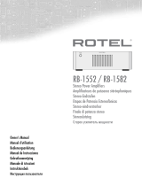 Rotel RB-1582 Manual de usuario