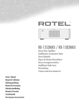 Rotel RB-1552 MkII El manual del propietario