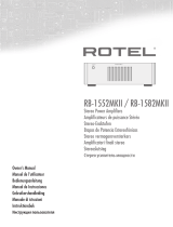 Rotel RB-1552MKII El manual del propietario