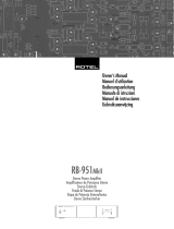 Rotel RB-951 mkII El manual del propietario