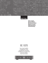 Rotel RC-1070 El manual del propietario