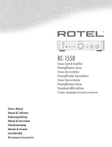 Rotel RC-1550 Manual de usuario