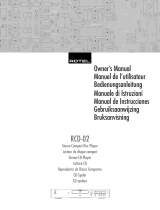Rotel RCD-02 El manual del propietario
