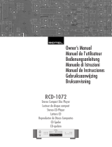 Rotel RCD-1072 Manual de usuario