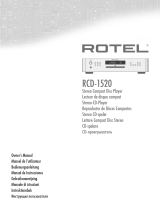 Rotel RCD-1520 Manual de usuario