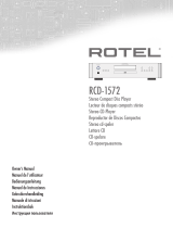 Rotel RCD-1572 Manual de usuario