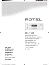 Rotel RCX-1500 El manual del propietario