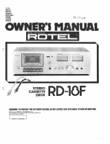 Rotel RD-18F El manual del propietario