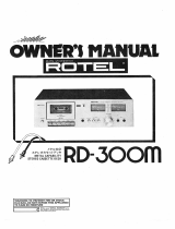 Rotel RD-300M El manual del propietario