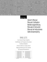 Rotel RMB-1075 Manual de usuario