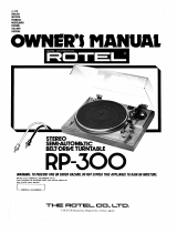 Rotel RP-300 El manual del propietario