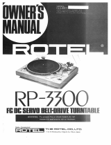 Rotel RP-3300 El manual del propietario