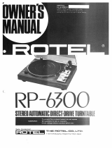 Rotel RP-6300 El manual del propietario