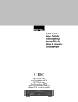 Rotel RT-1080 El manual del propietario